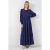Maxi-jurk met babykraag en knoopsluiting
