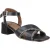 Hush Puppies Lyla Hielend Leer Dames Zwarte Sandalen