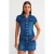 Gestrikt Denim Mini Jurk