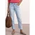 Street One Dames Mid Waist jeans in chino-look in Blauw