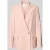 Jake*s Collection relaxed fit blazer van viscosemix met klepzakken