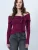 Trend Alaçatı Stili Trui  aubergine
