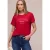 Street One Dames Shirt met tekst in Rood