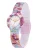 Hip Hop Analoog horloge ‘Clori’  lichtblauw / geel / rosa / wit