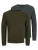JACK & JONES Trui ‘Hill’  groen gemêleerd