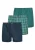 SNOCKS Boxershorts ‘American’  marine / groen / wit