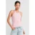 Geribbelde Katoenen Mouwloze Cami Blouse