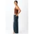 MANGO TEEN low waist wide leg jeans – donkerblauw