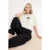 TRENDYOLMİLLA Dames Ecru Slogan Kort Boxy T-shirts