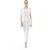 Top met korte mouwen en kantdetail in wit