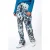 EsQualo Trousers Sateen Animal Roots Print