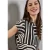 Street One Dames Bedrukt shirt in Zwart