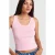 Geribbelde Mouwloze Slim-fit Blouse
