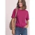 Shirt met ronde hals in Silk-Look