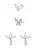 Hey Happiness Oorbellen ‘Floral’  zilver