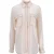 Stella McCartney overhemd met lange mouwen en twee zakken in licht perzikkleurige crêpe satijn.