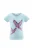 happy girls Shirt  lichtblauw / bessen / pink