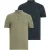 AllSaints Reform Ss Polo 2 Pac Potion Blue/green