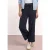 Street One Dames High Waist broek met wijde pijpen in Loose Fit in Blauw