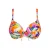 PrimaDonna niet-voorgevormde beugel bikinitop Varadeo rood/oranje/turquoise