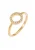 ELLI Ring ‘Geo’  goud / transparant