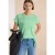 Shirt met boothals en mesh inzet
