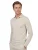 Beige gemeleerde Cavallaro poloshirt lange mouw 3 knoops