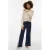 VERO MODA GIRL wide leg casual broek donkerblauw
