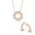 Orphelia ‘Onyx’ Dames 925 Sterling Zilveren Set: Ketting-Pendant + Oorbellen – Roze SET-7127/RG