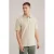 WE Fashion relaxed polo met ingebreid patroon beige