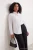 Trendyol Curve Dames Wit Effen Lang Getailleerd Grote maten Overhemden