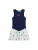 Desigual Jurk ‘Stitch™’  navy / smaragd / magenta / eierschaal