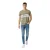 Jack Wills Heren-T-shirt met ronde hals en groot logo (Zilveren Salie)