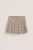 WE Fashion – Meisjes skort met ruit – Regular fit – Lichtbruin –