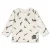 Feetje aansluitende longsleeve met print – ecru