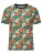 Ombre Shirt  ivoor / groen / oranje / zwart