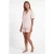 Ted Baker Sybil 1pk Solid Short Jacquard Traditional Satin Pj Set Mauv