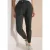 Cecil Dames Mid Waist Slim Legs broek in een gewassen look in Groen