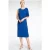 Vanilia Dress Crepe Free Form Sodalite Blue