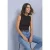 Top in Silk-Look met coltrui