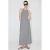 Mango gestreepte midi jurk – marineblauw