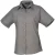 Premier Dames/Dames Popeline Blouse met Korte Mouwen (Donkergrijs)