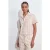 Dames Linnen Gemengde Korte Mouwen Shirt