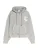 Bershka Sweatvest  grijs / wit