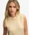 Brushed Knit Tanktop met Ronde Hals Crème