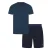 Lyle & Scott Heren Idris loungewear-set met ronde hals en korte mouwen (Donkere Denim)