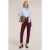 Motivi High-waisted Carrot Pants Burgundy