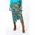 EsQualo Skirt Wrap Over Sateen Expressive Roots Print
