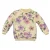 Z8 newborn sweater Naila met bloemenprint lichtgeel/lila/groen