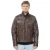 Leren retro bikerjack voor heren, Toronto
